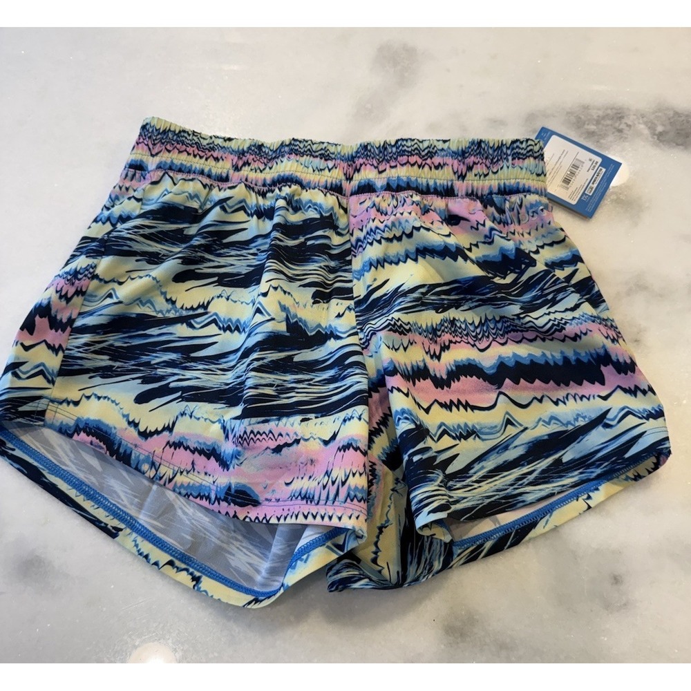 DSG Stride Short Girls Large Multi Graffiti Vibrations MidRise Athletic DAG14108